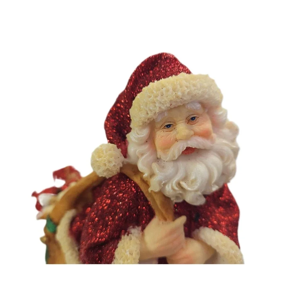 Mark Roberts Collection Santa Claus Red Glitter Suit Figurine With Sack READ